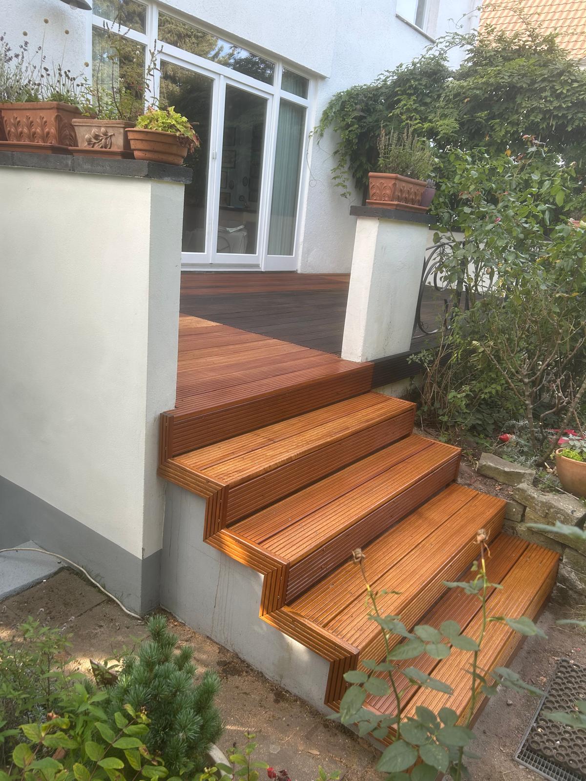 Terrasse & Außentreppe – nachher